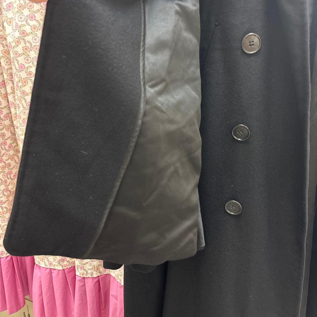 メンズ　インバネス　コート　ブラック