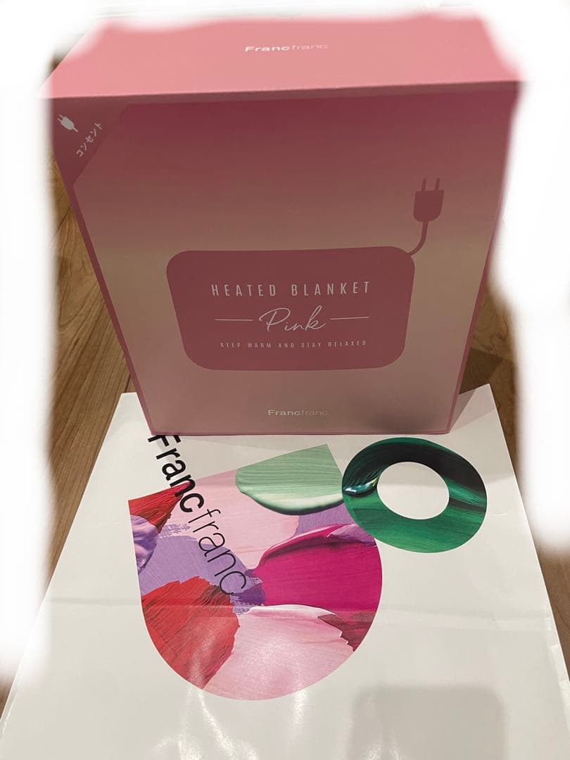 Francfranc ヒーター付きブランケット　ピンク　新品未使用品