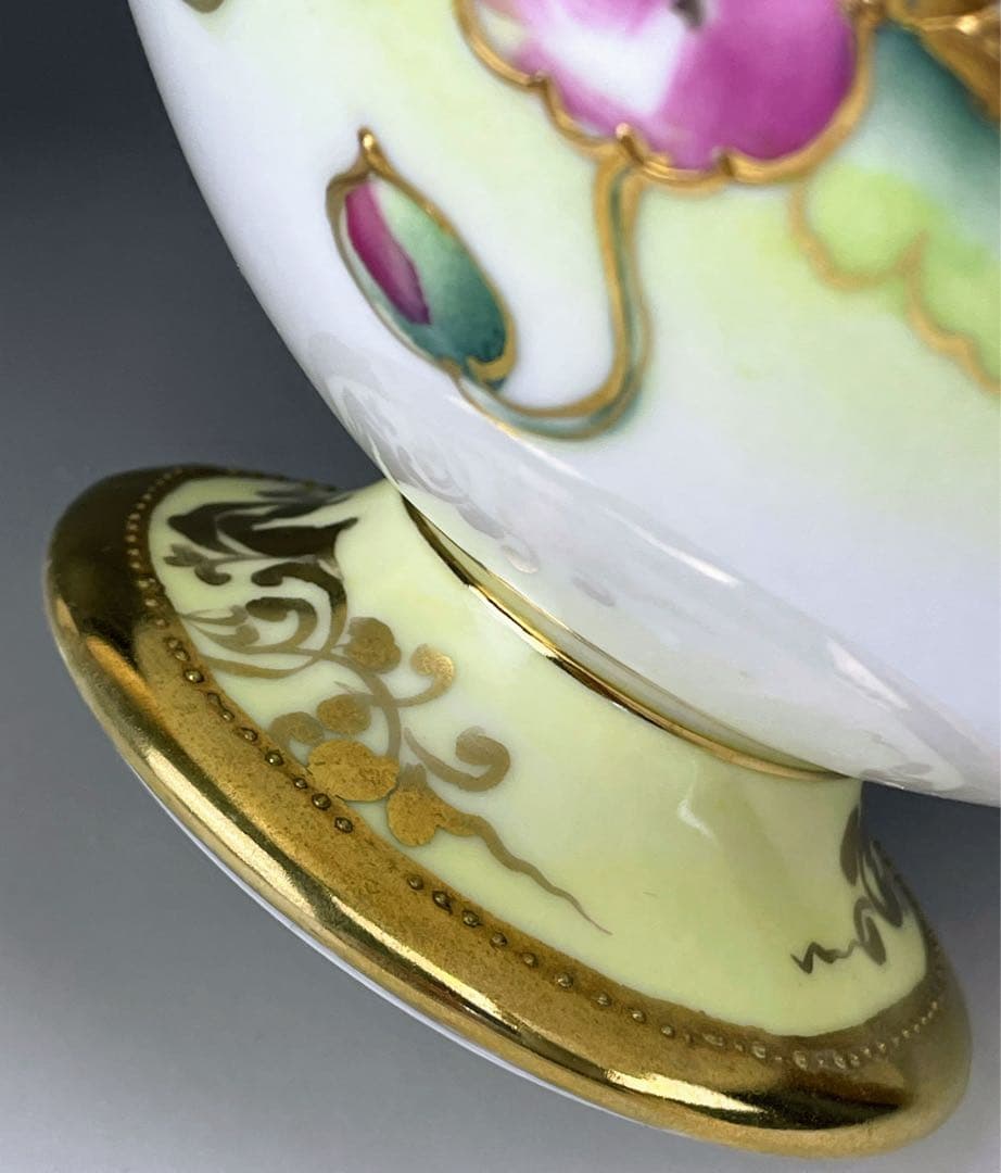 【大き目】オールドノリタケ 花紋 ティーポット アールヌーボー アールデコ