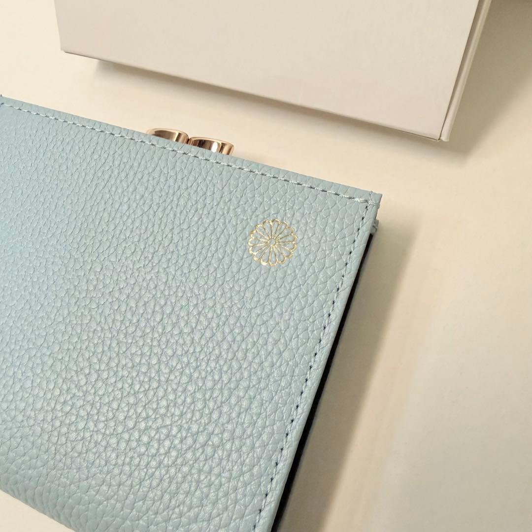 【新品未使用】　皇居財布　ブルー　がまくち　箱付き