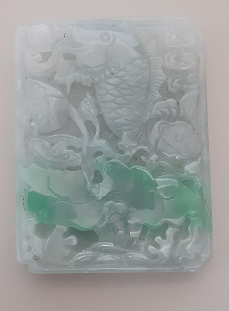 骨董翡翠ペンダント