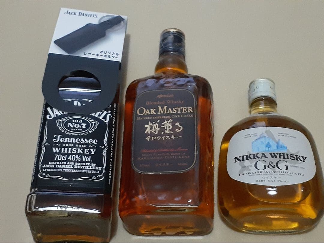 ウイスキー3本セット　希少！メルシャンOak Master、NIKKAG&G他
