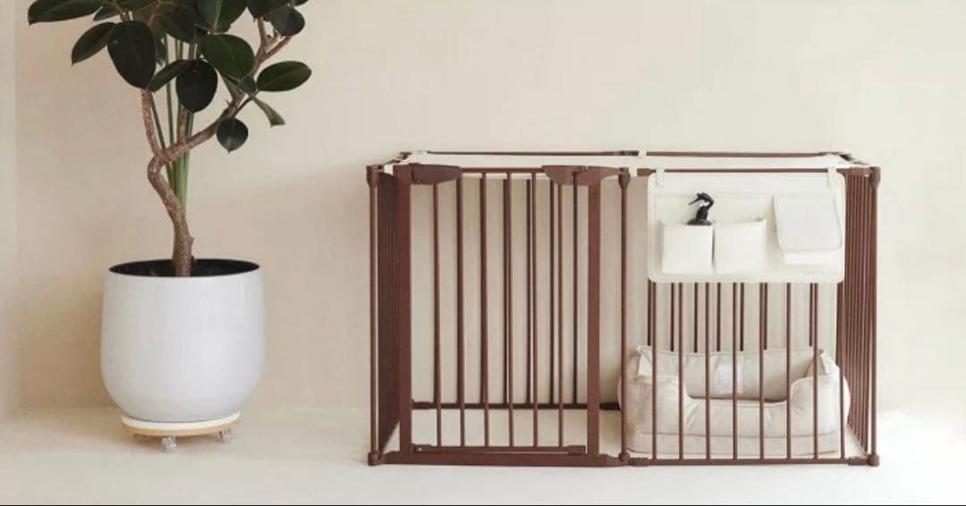 新品　CITYDOG ミニサイズ サークル　ケージ　ブラウン