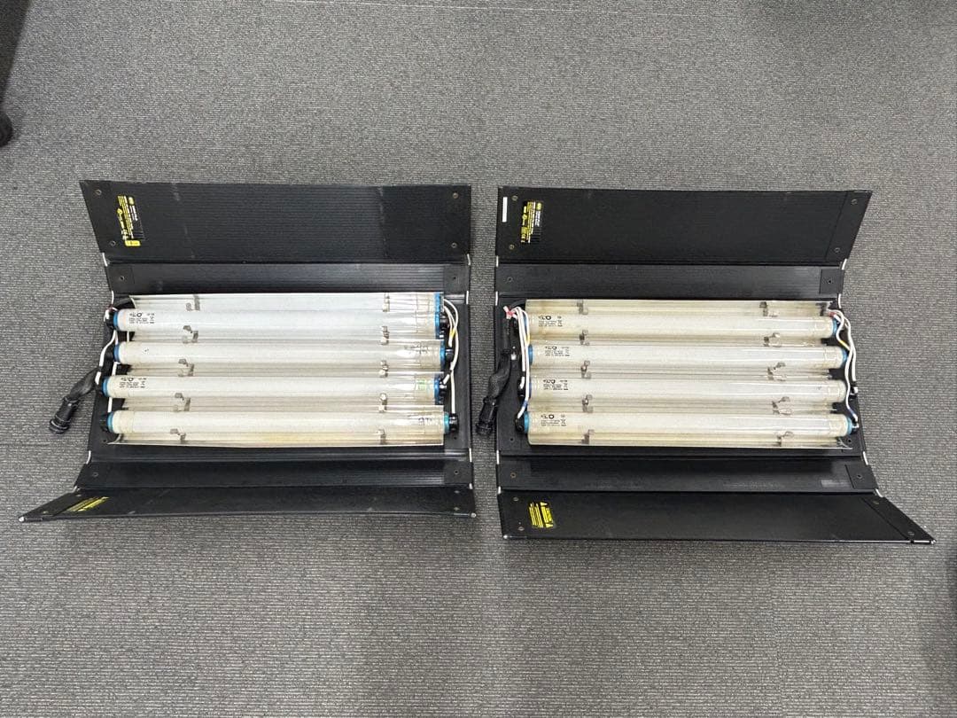 撮影用　キノフロ　4バンク蛍光灯2灯セット（2フィート）