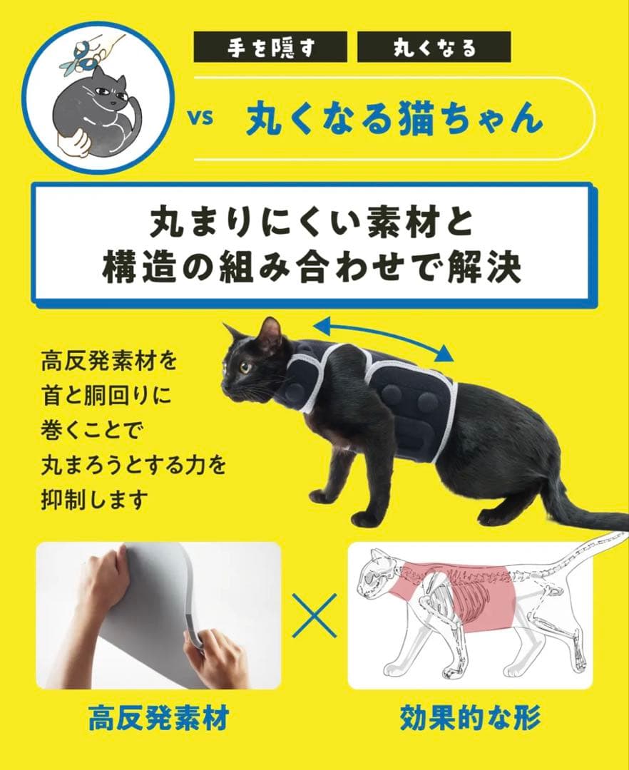 爪切りNYAN CARE CHOKK 猫用ハーネス　にゃんケアチョッキ　マクアケ