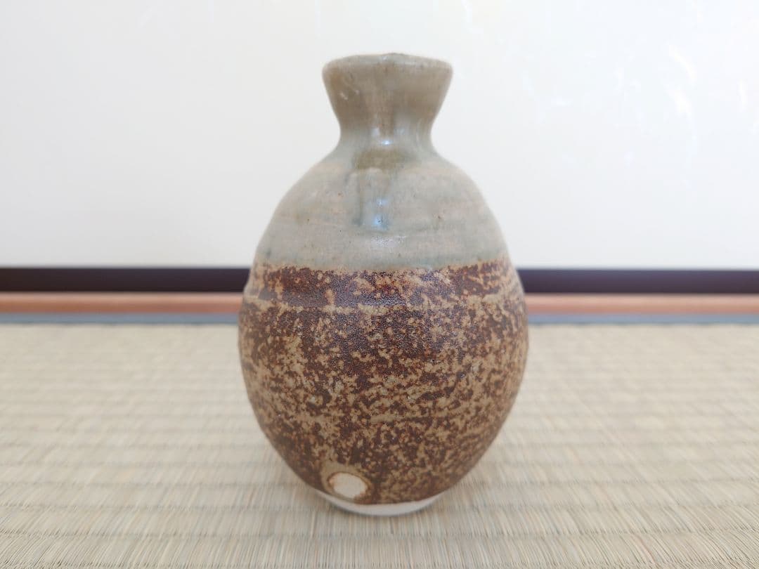 人間国宝 加藤孝造 蕨窯 灰釉徳利 共箱