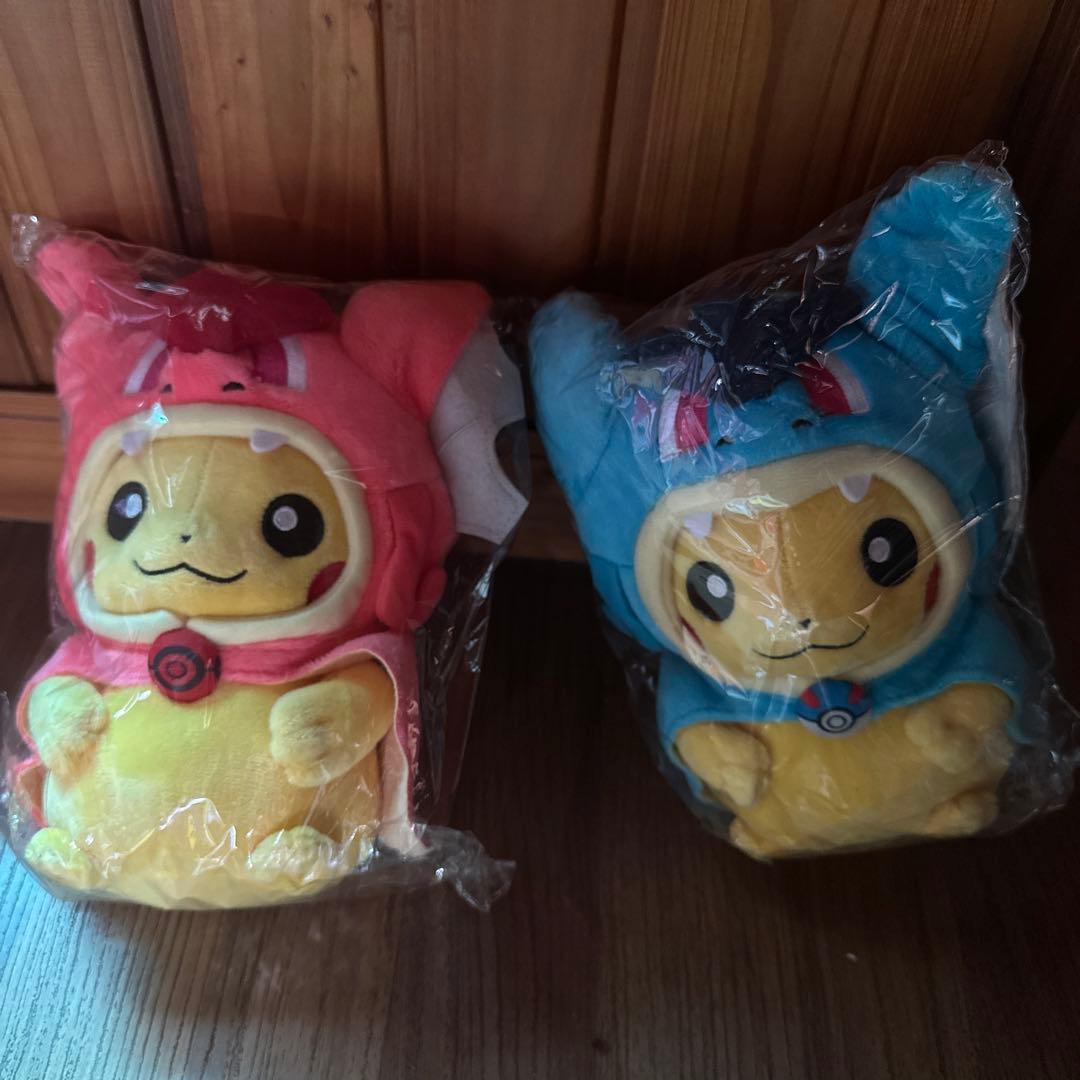 3点セット　ギャラドスごっこピカチュウ コイキング　ぬいぐるみ