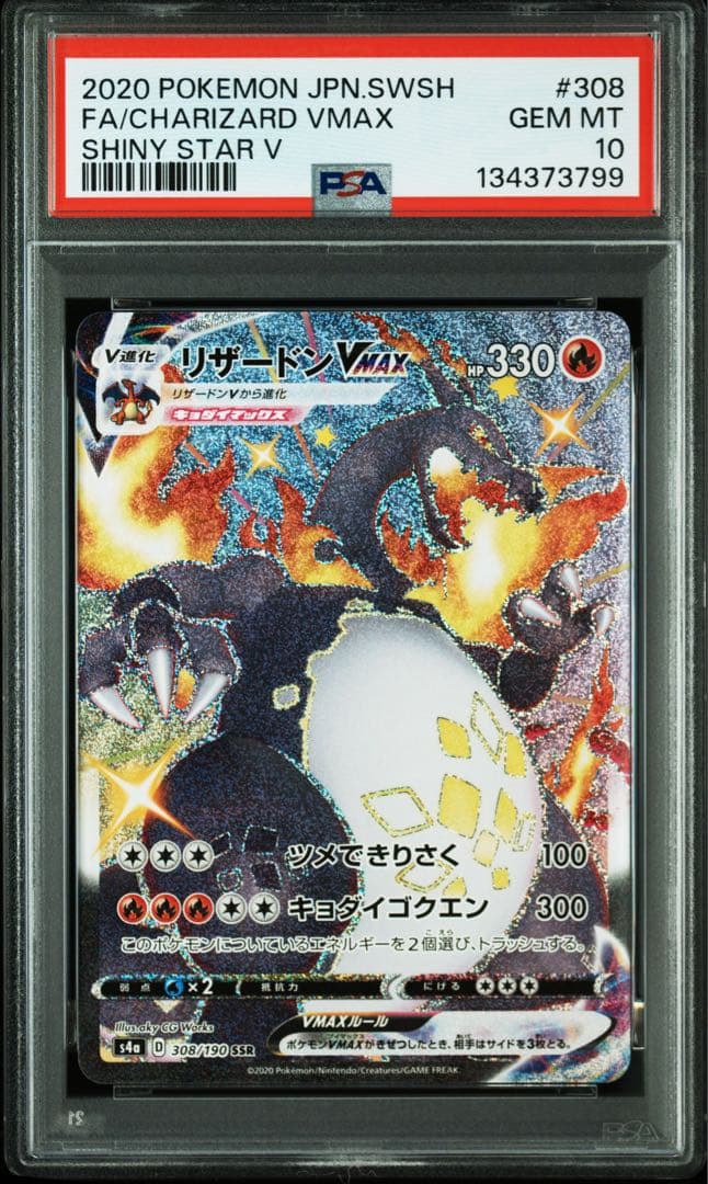 【２連番　PSA10】リザードンVMAX VS ピカチュウVMAX　色違い　黒い