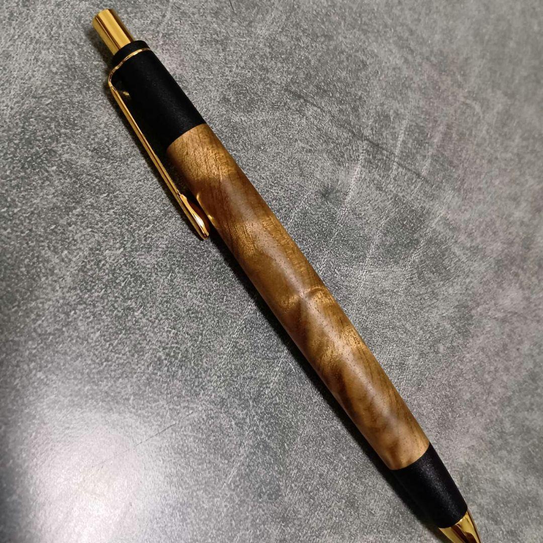 ボナンペン　木軸　真鍮　シャープペンシル 　マーブルウッド　野原工芸お好きな方へ