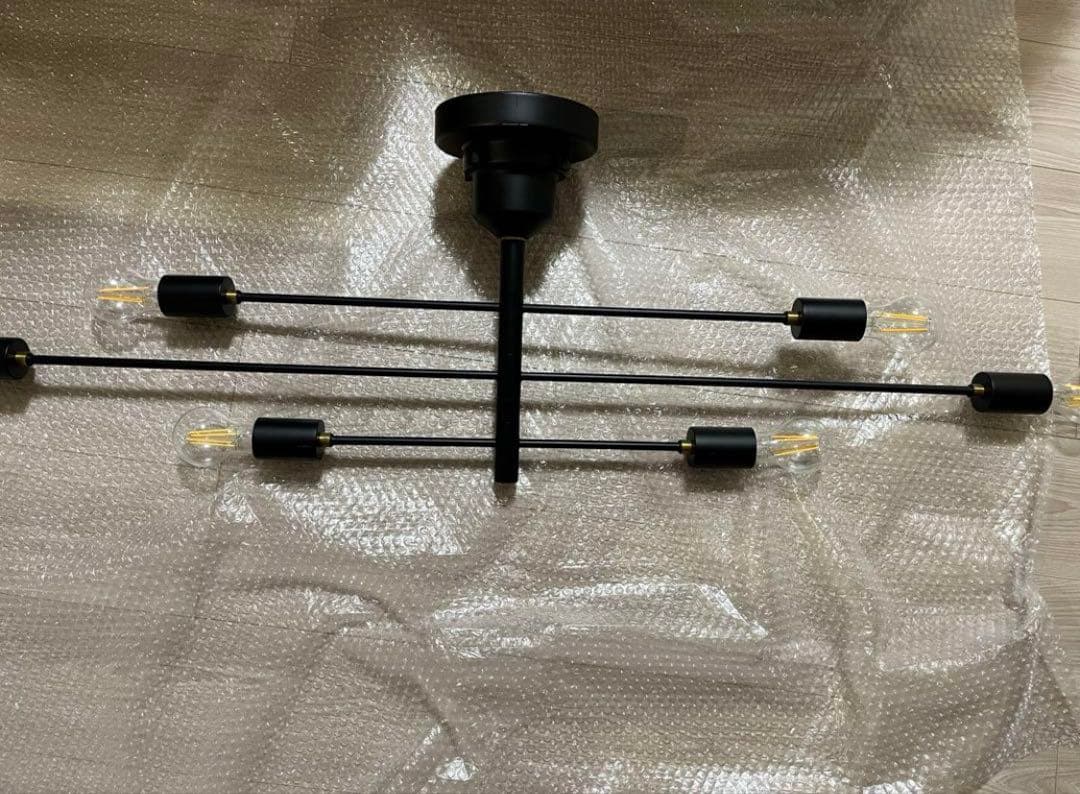 インターフォルム Astre アストル ブラック　シーリングライト　電球付属