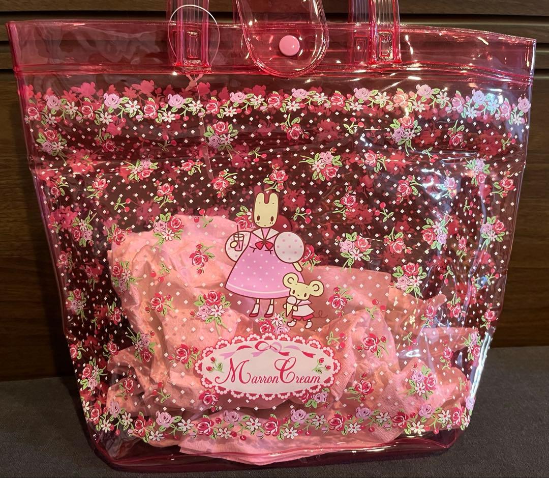 最終値下げ マロンクリーム ビニールバック 平成レトロ 2000年 非売品