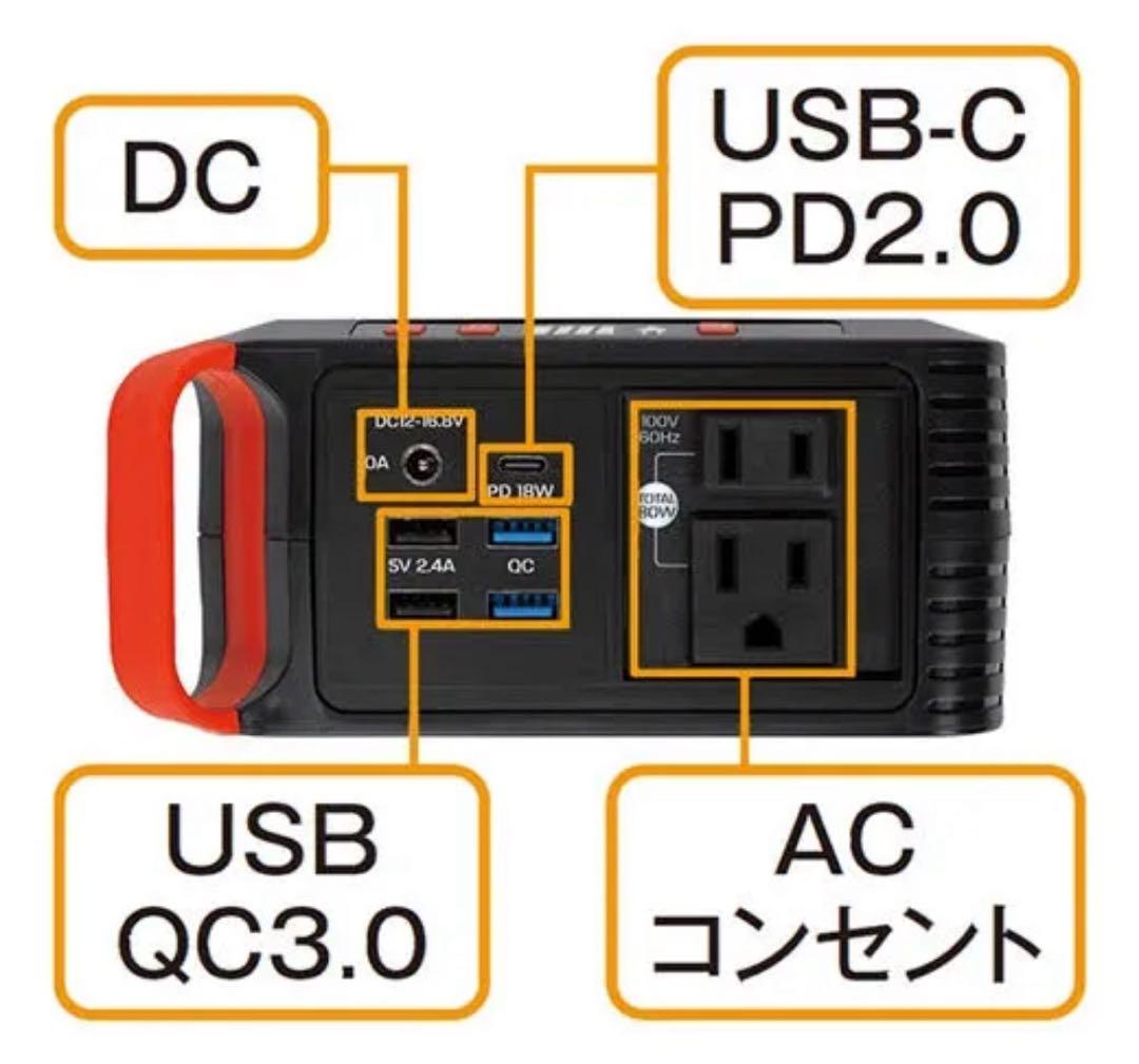 INBES パワーバンクキューブ HBP-80S21W ポータブル電源