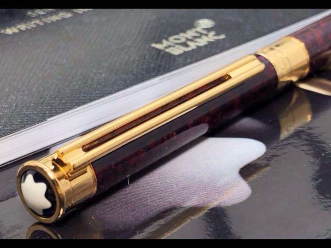 ⭐️金運⭐️幸運を呼ぶパワーストーン⭐️モンブラン⭐️ノブレス・ドウエ・レッド瑪瑙装飾⭐️