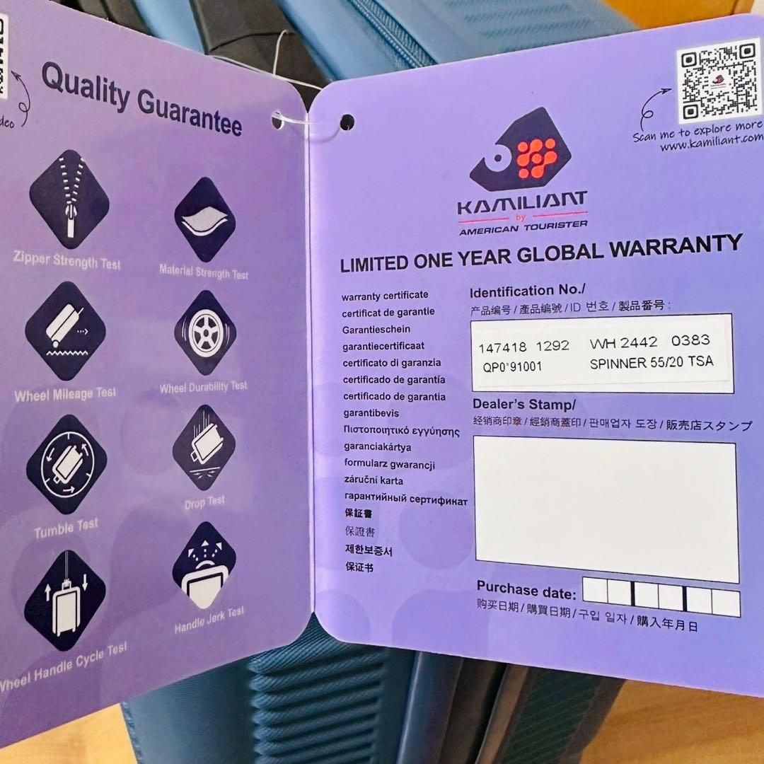 未使用品✨KAMILIANTカメレオン スーツキャリーバッグケース サムソナイト