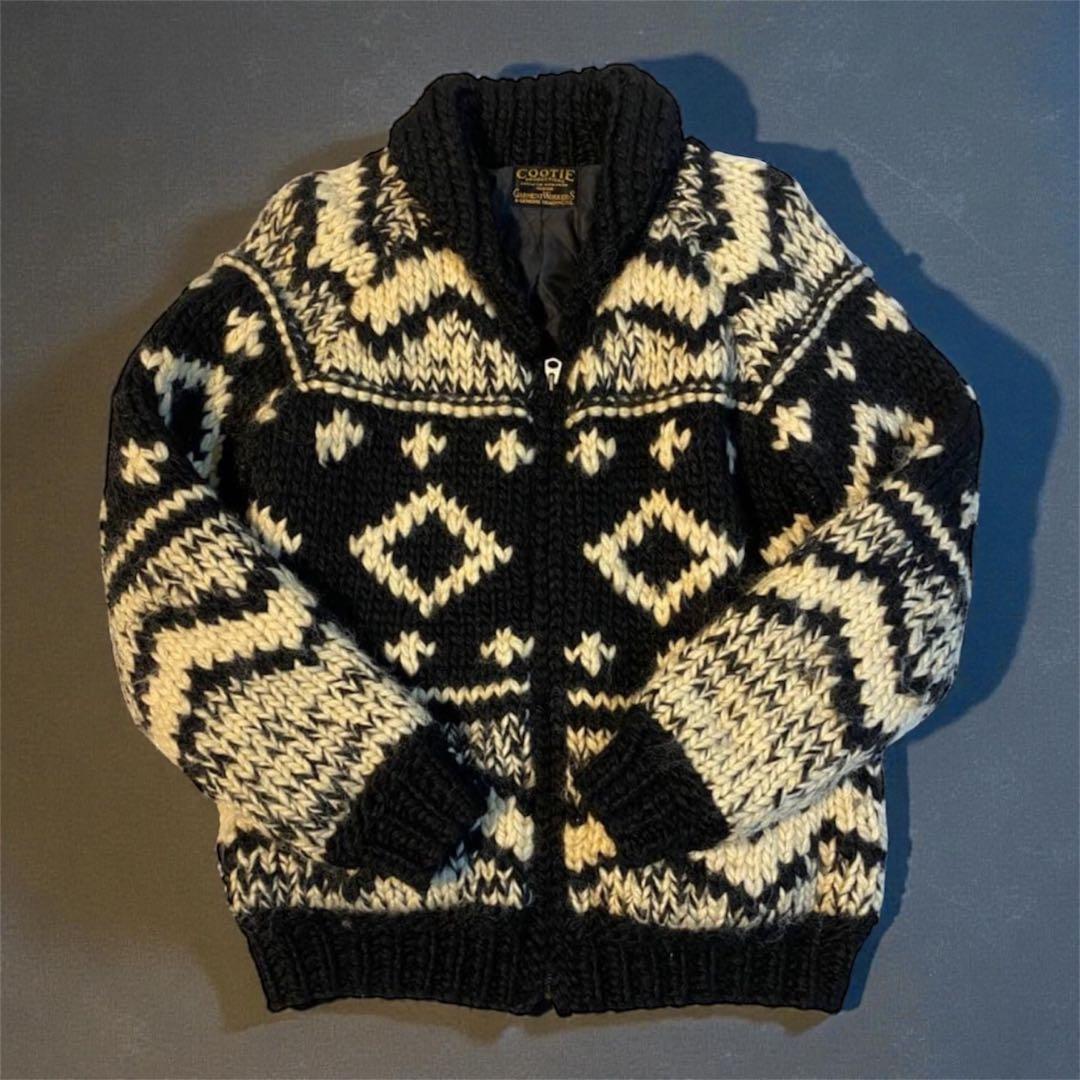 本日まで！！週末限定値下げ！☆COOTIE☆ニットジャケット M 黒/白