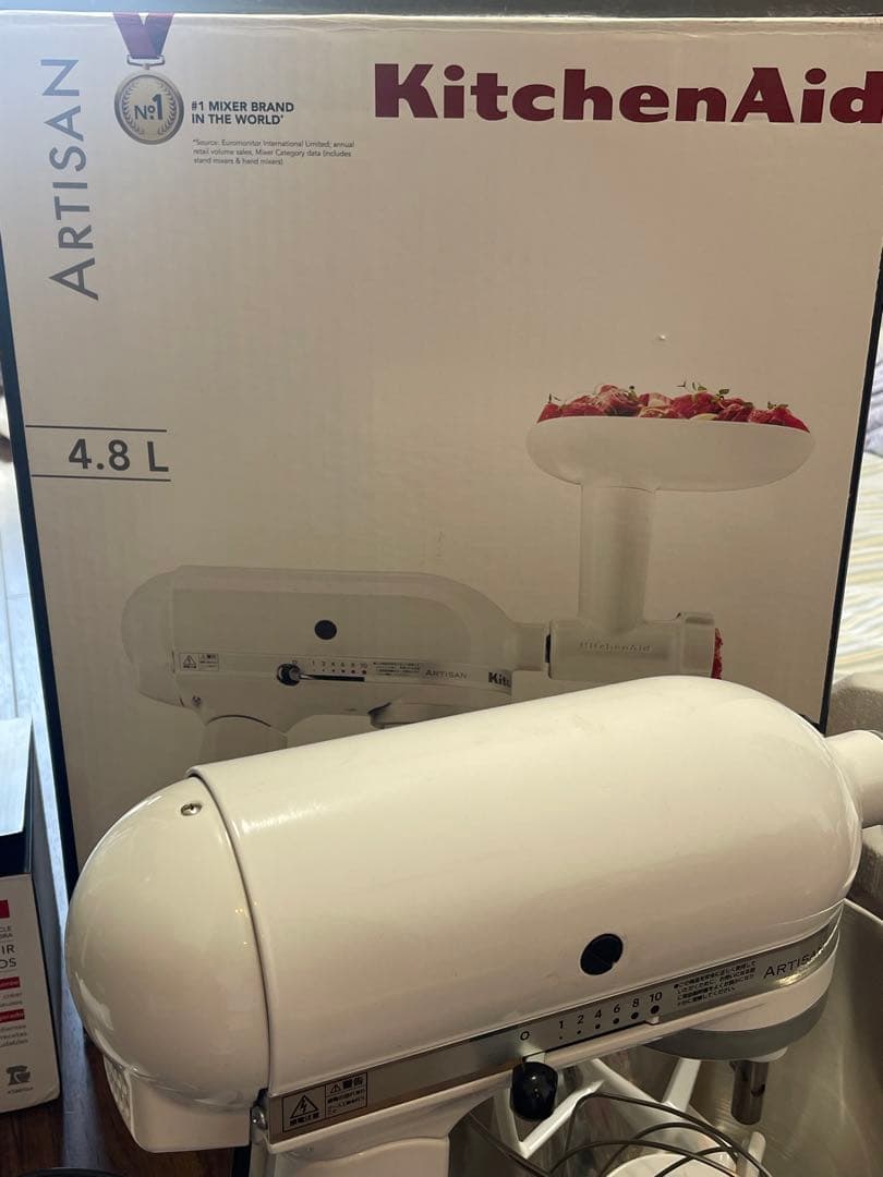 キッチンエイド ミキサー ARTISAN 4.8L ボウル ホワイト