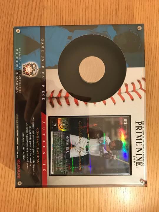 プライムナイン 小笠原道大（日本ハム）30個限定バットピースディスプレイ