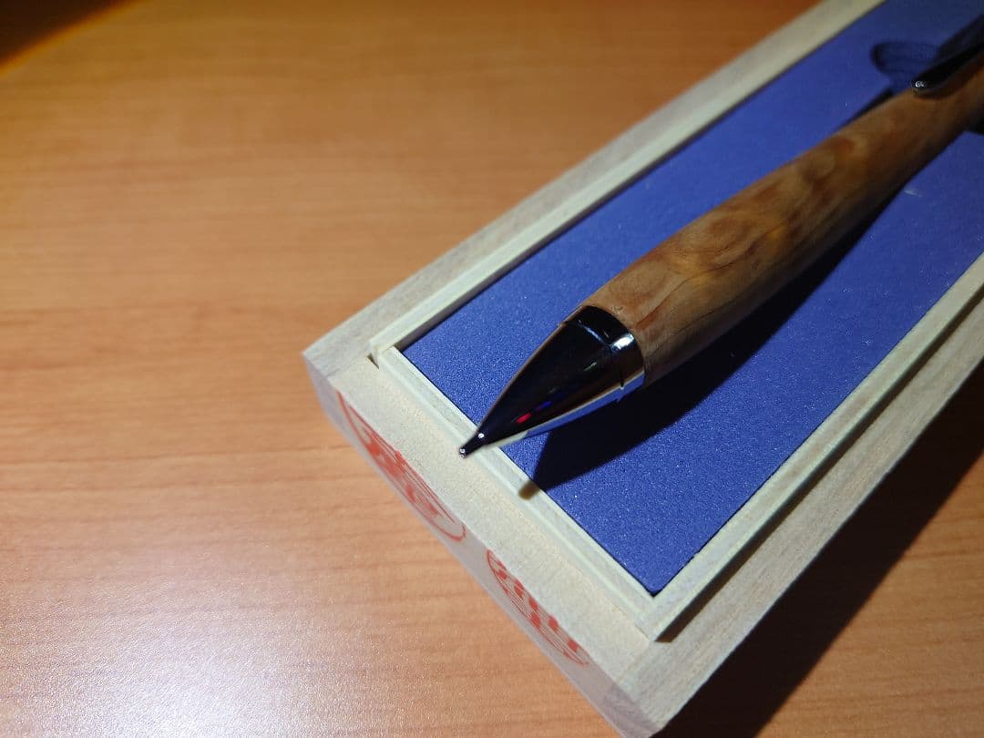 木軸ペン工房金杢犀　杉　縮杢　シャープペンシル　0.5