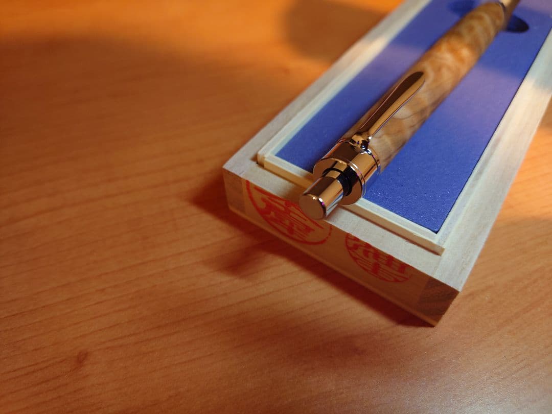 木軸ペン工房金杢犀　杉　縮杢　シャープペンシル　0.5