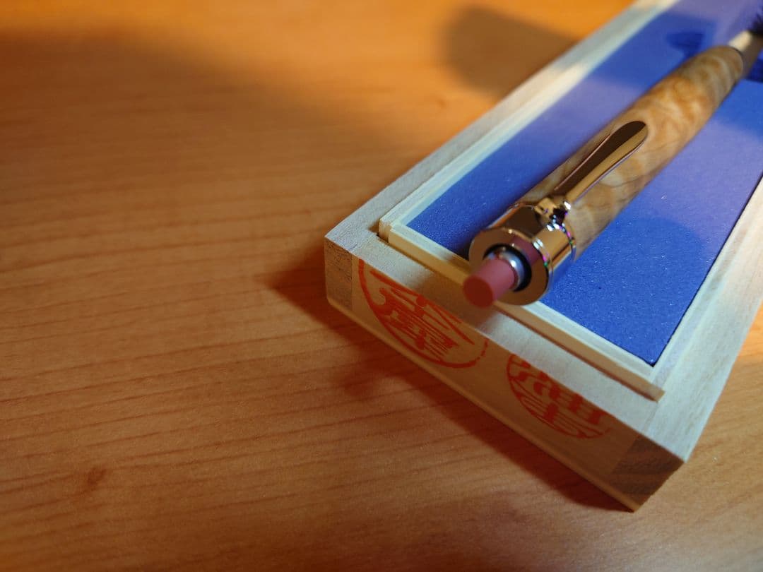 木軸ペン工房金杢犀　杉　縮杢　シャープペンシル　0.5