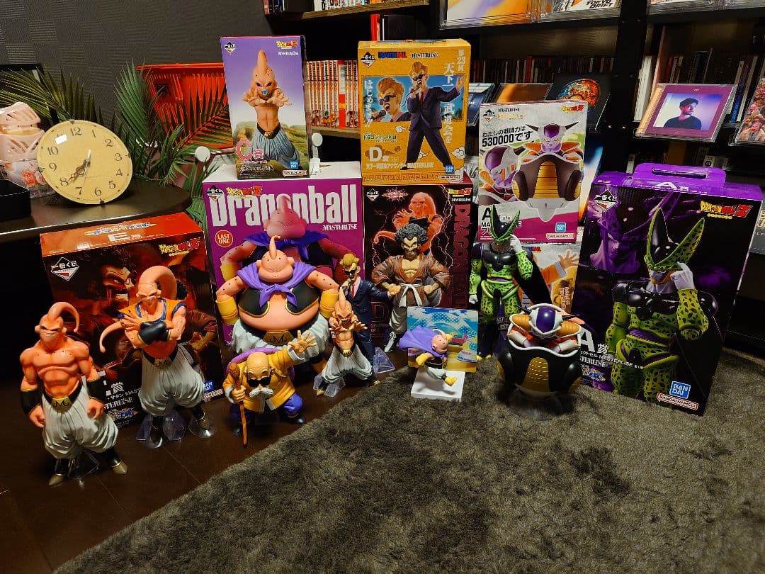 ドラゴンボール 1番くじ 魔人ブウ セル フリーザ サタン アナウンサー 亀仙人