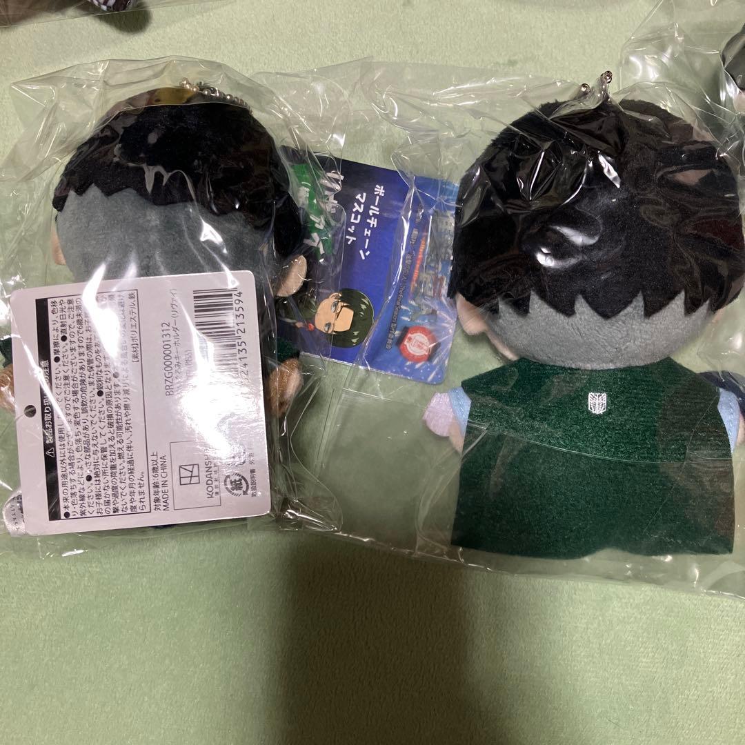 進撃の巨人　リヴァイ　ぬいぐるみマスコットまとめ売り