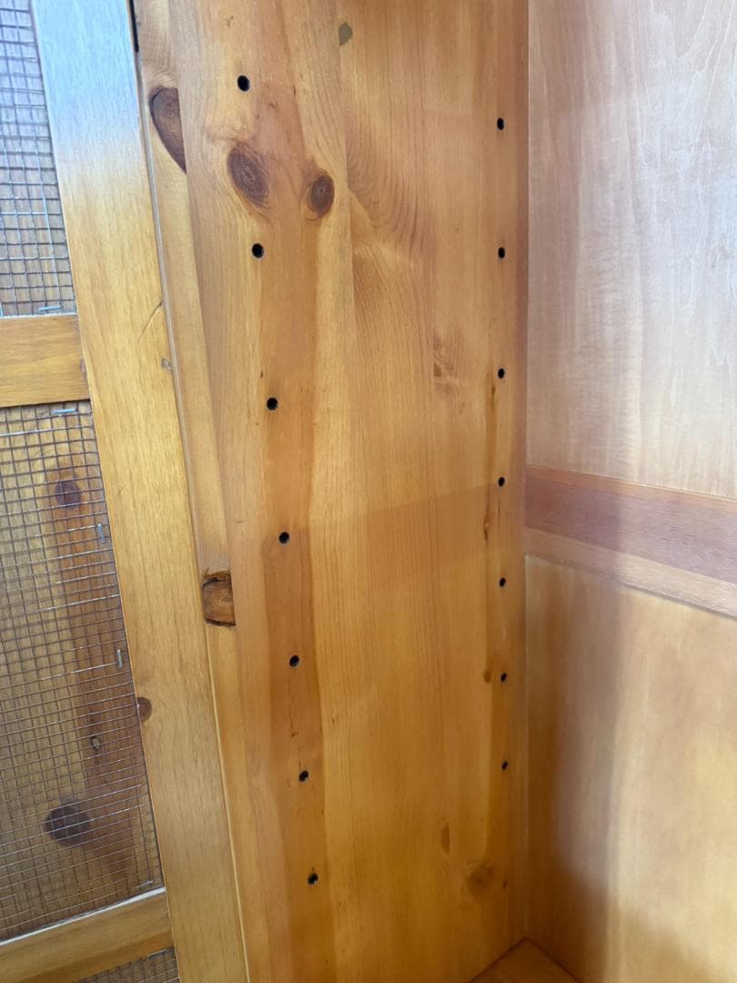 カントリー調 ハート 木製キャビネット