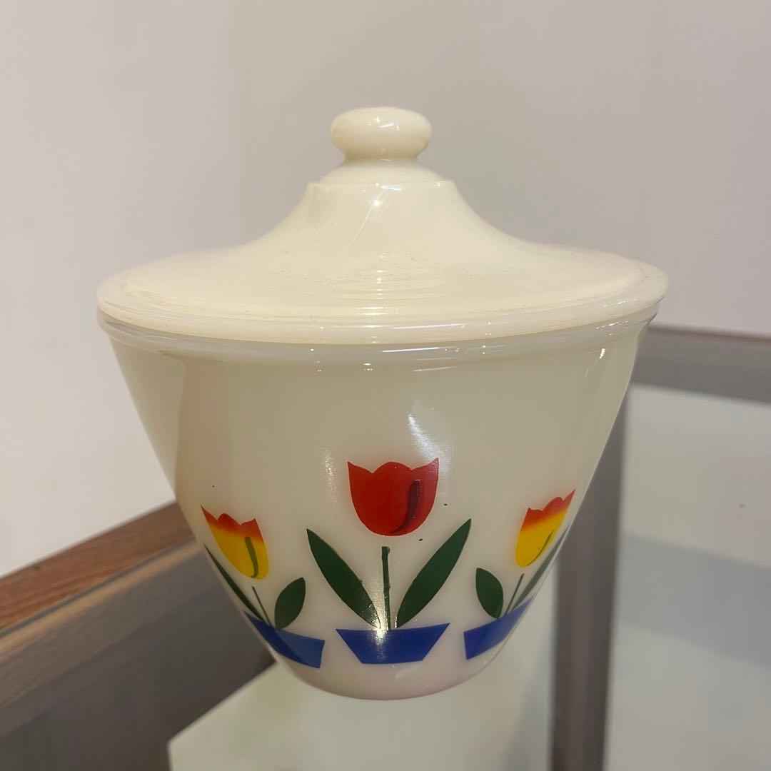 ファイヤーキング Fireking ミルクガラス アメリカ ビンテージ