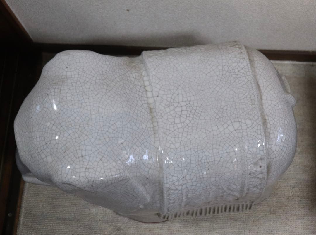 中国美術　哥釉象墩　送料込み0125