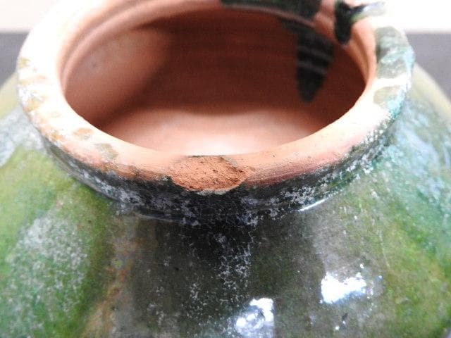 漢　緑釉　壺　MA324