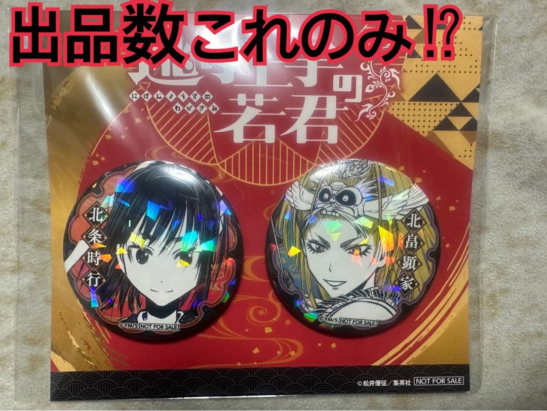 逃げ上手の若君　17巻発売記念　時行＆顕家ホログラム缶バッジ　希少