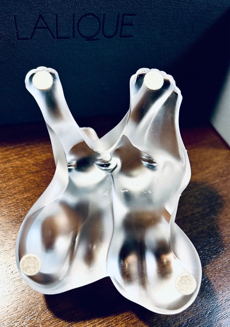 LALIQUE ラリック　愛合うライオン達　置物 オブジェ フィギュリン