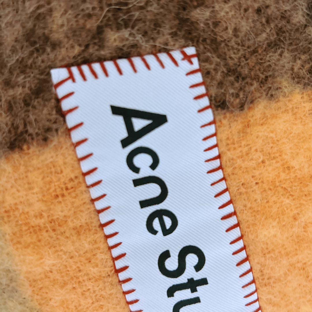 【正規品】 Acne Studiosモヘアマフラー/モヘアチェックスカーフ