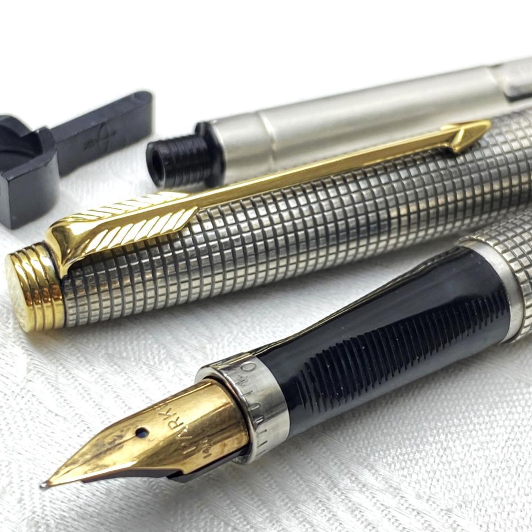希少 パーカー75 初期型 スターリングシルバー 14K 65 万年筆