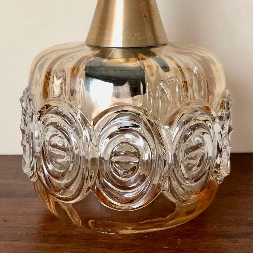 デンマーク　北欧ヴィンテージガラスペンダントランプ