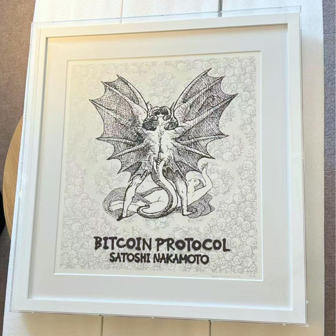 村上隆 版画 レッドドラゴン ホワイトプラチナ/ジェットブラック 2点セット