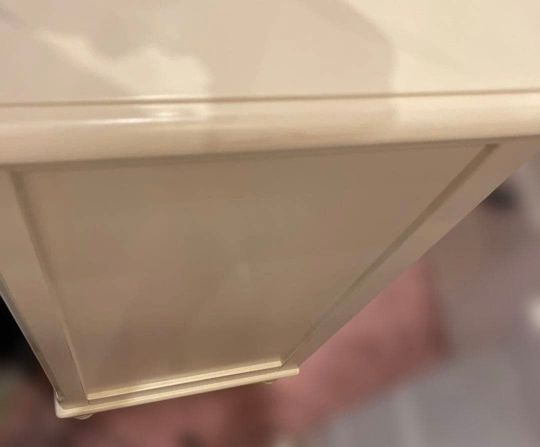 フレンチカントリー調北欧アイボリー木製キャビネット 両開きチェスト収納姫系