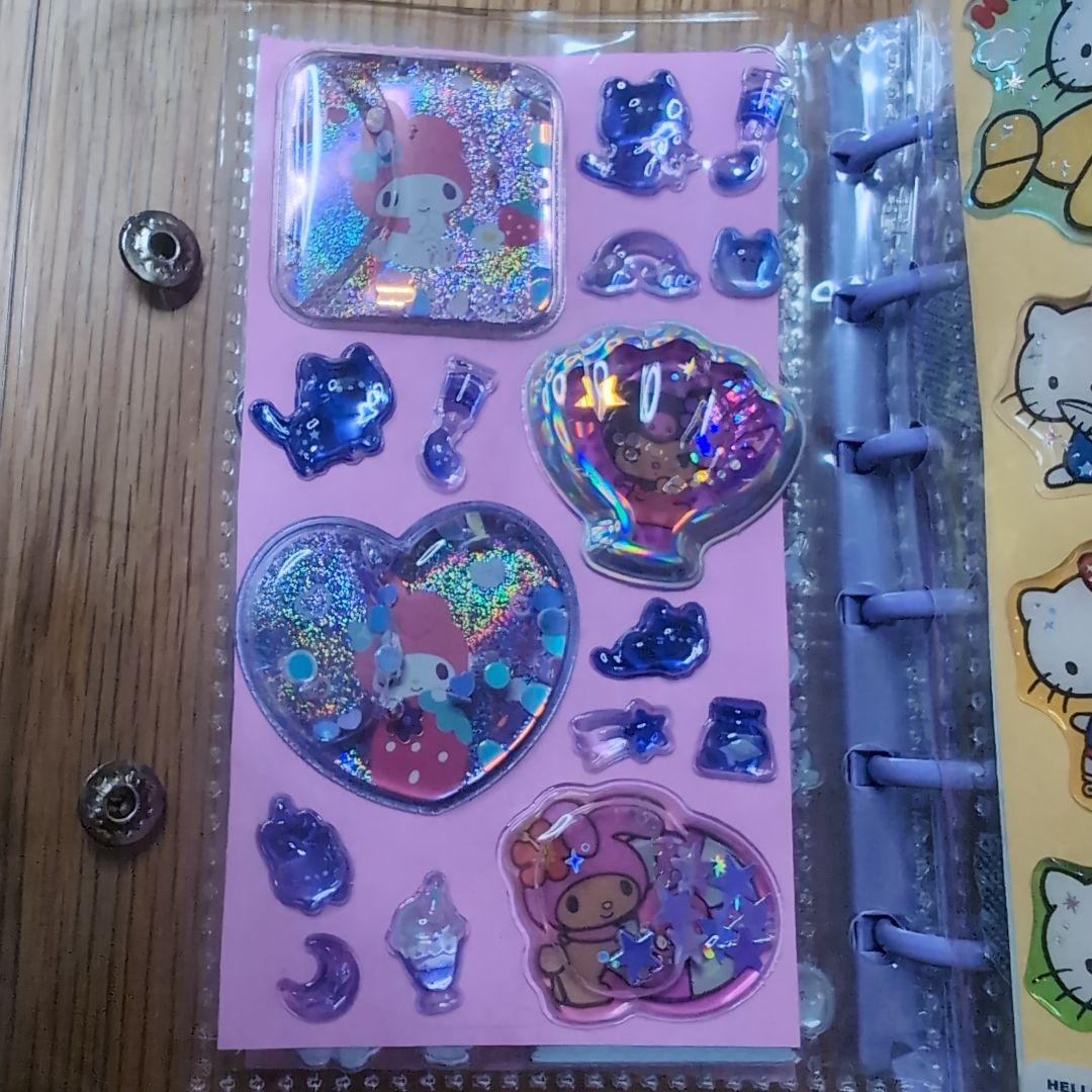 正規品 ボンボン プチ ミニ ウォーター デニム コットン おはじき シール帳