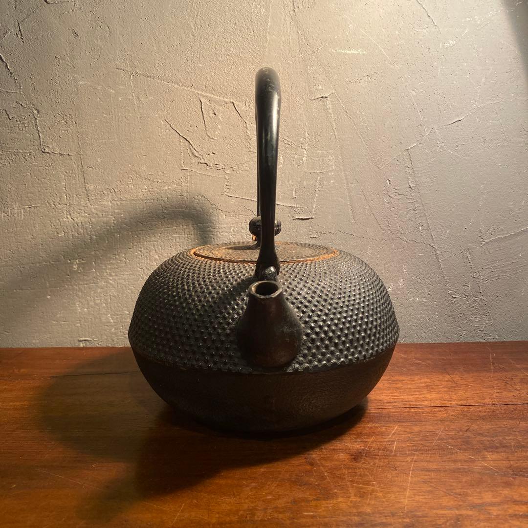 南部鉄器 鉄瓶 南部特製 アラレ ヤカン 古道具 昭和レトロ 古道具