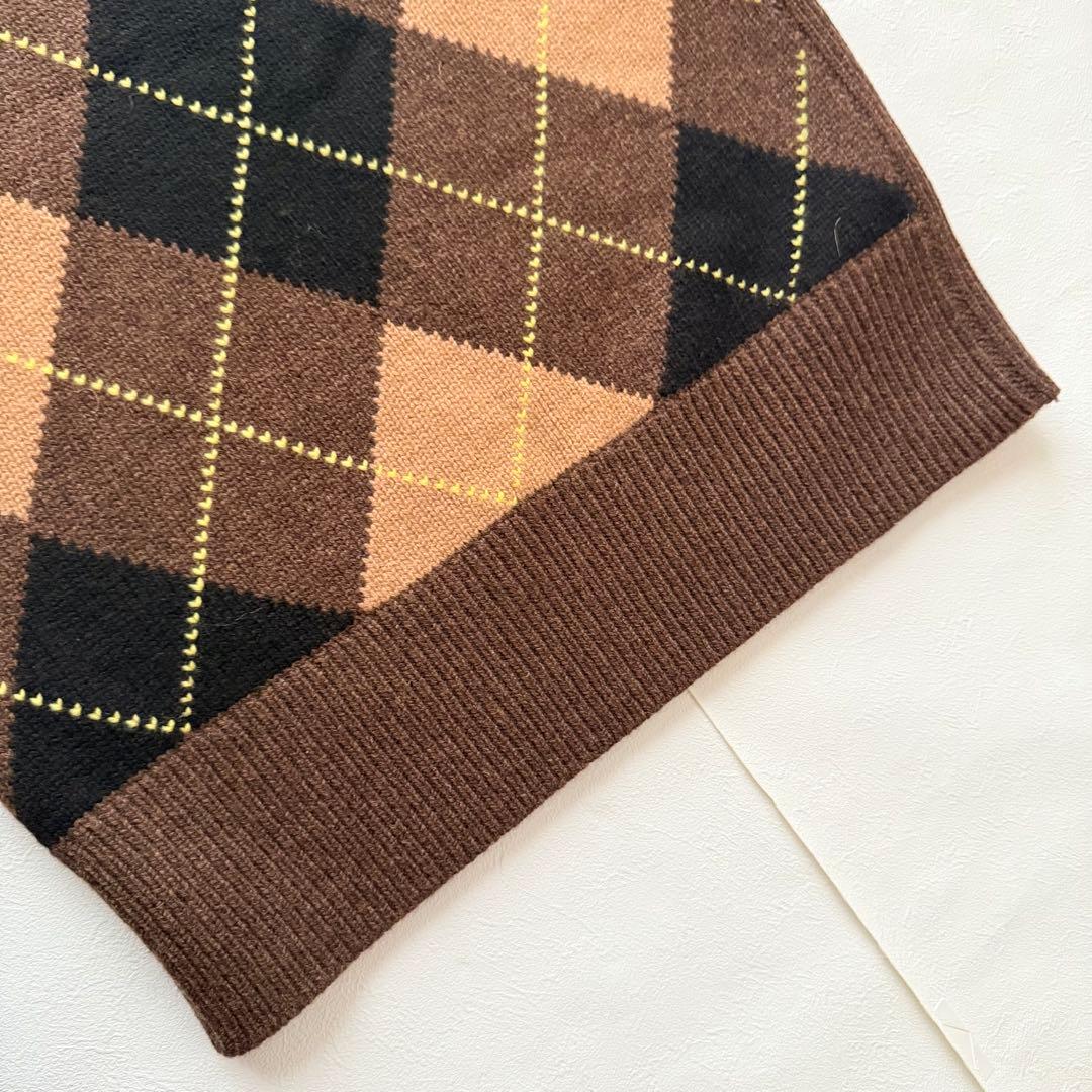 新品　バーバリー　現行タグ　ニット　ペンシルスカート　アーガイル　カシミヤ混