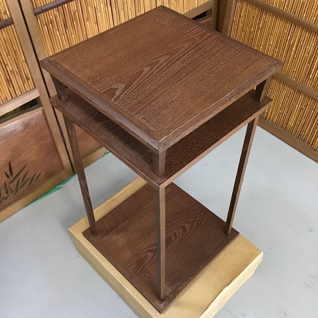 茶道具 棚 桑小卓 縦約275ミリ 横約275ミリ高約520ミリＮ31TKT