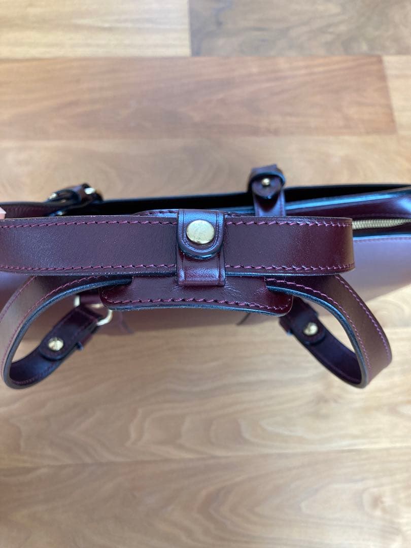 いたがき　ブリーフケース　A4ワイド　ボルドー