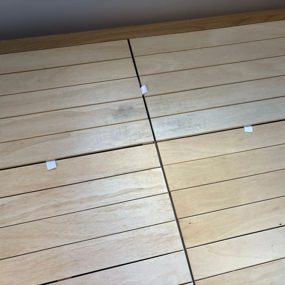 無印良品　収納ベッド　シングル　オーク材　廃盤商品　汚れあり