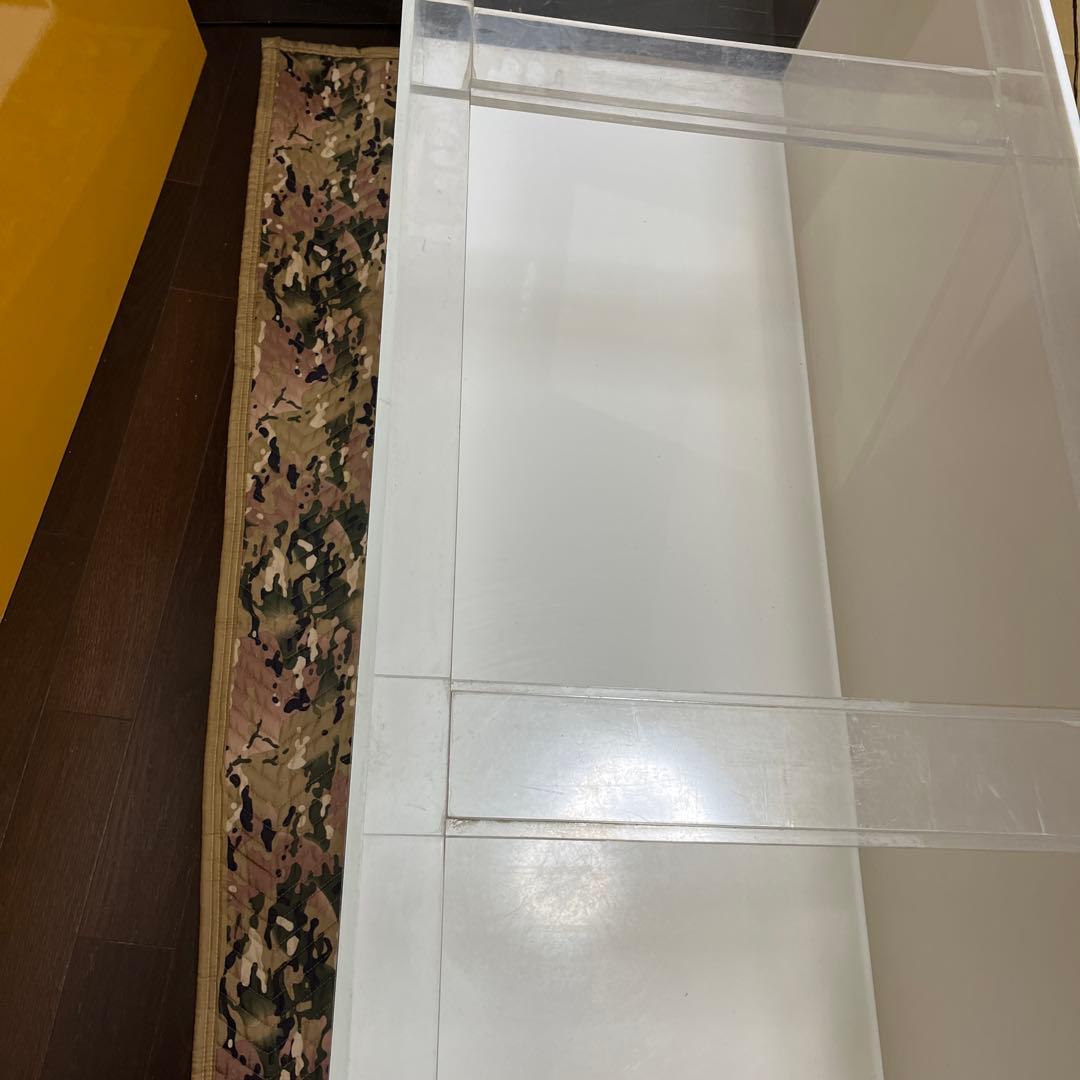 引き取り限定！アクリル水槽、背面、底面白1800✖︎600✖︎600上部濾過セット