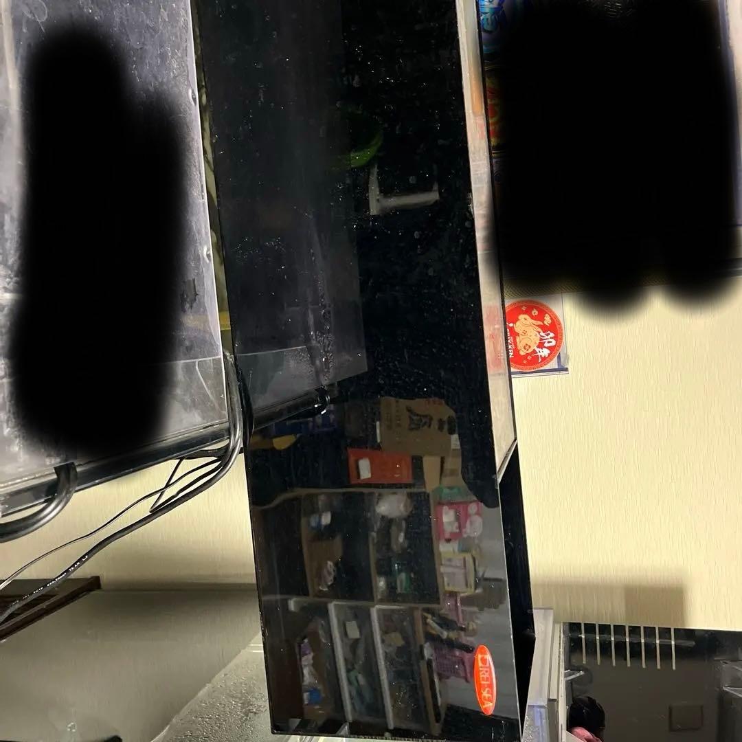 引き取り限定！アクリル水槽、背面、底面白1800✖︎600✖︎600上部濾過セット