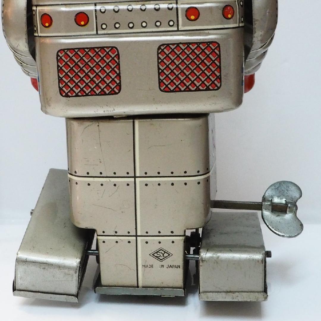 S.Y【メカニカル ウォーキング発火ロボット】ブリキ製ゼンマイ歩行 箱はコピー