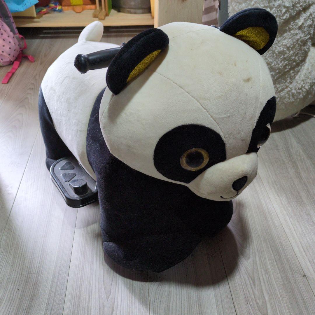 キャスター付きパンダぬいぐるみ 電動カー