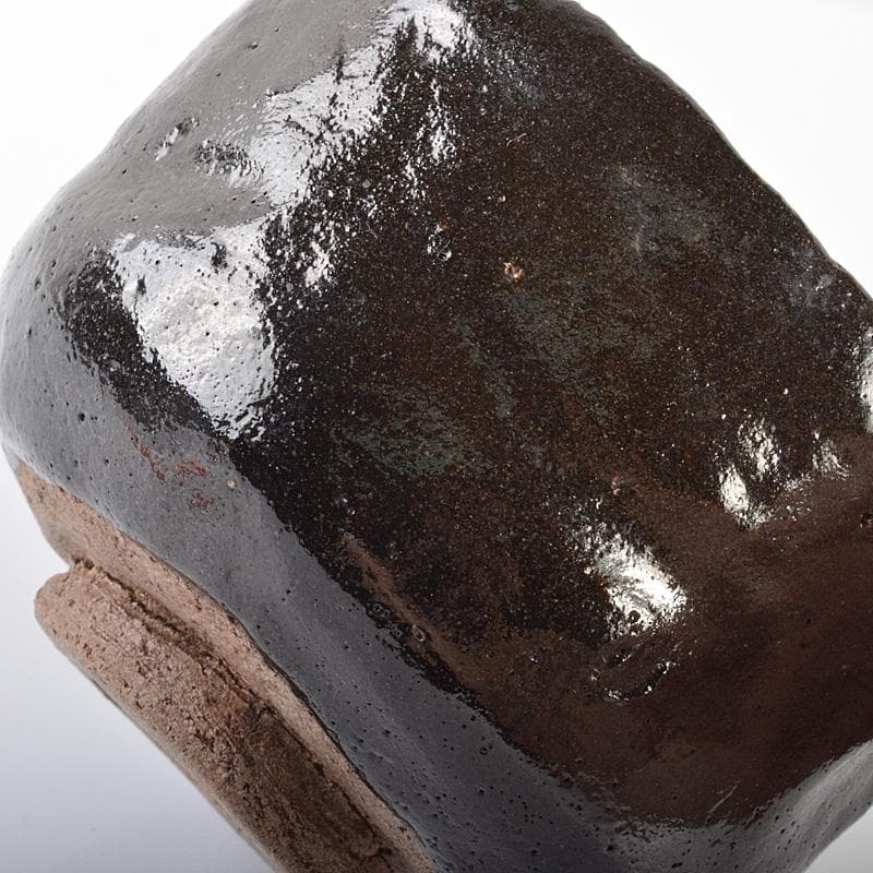 ラッキーライラック　茶道具　楽吉左衛門　黒楽茶碗　N　5732