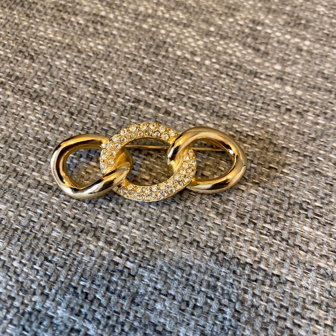 【美品　ディオール　Dior ブローチ　ゴールド】 正規品