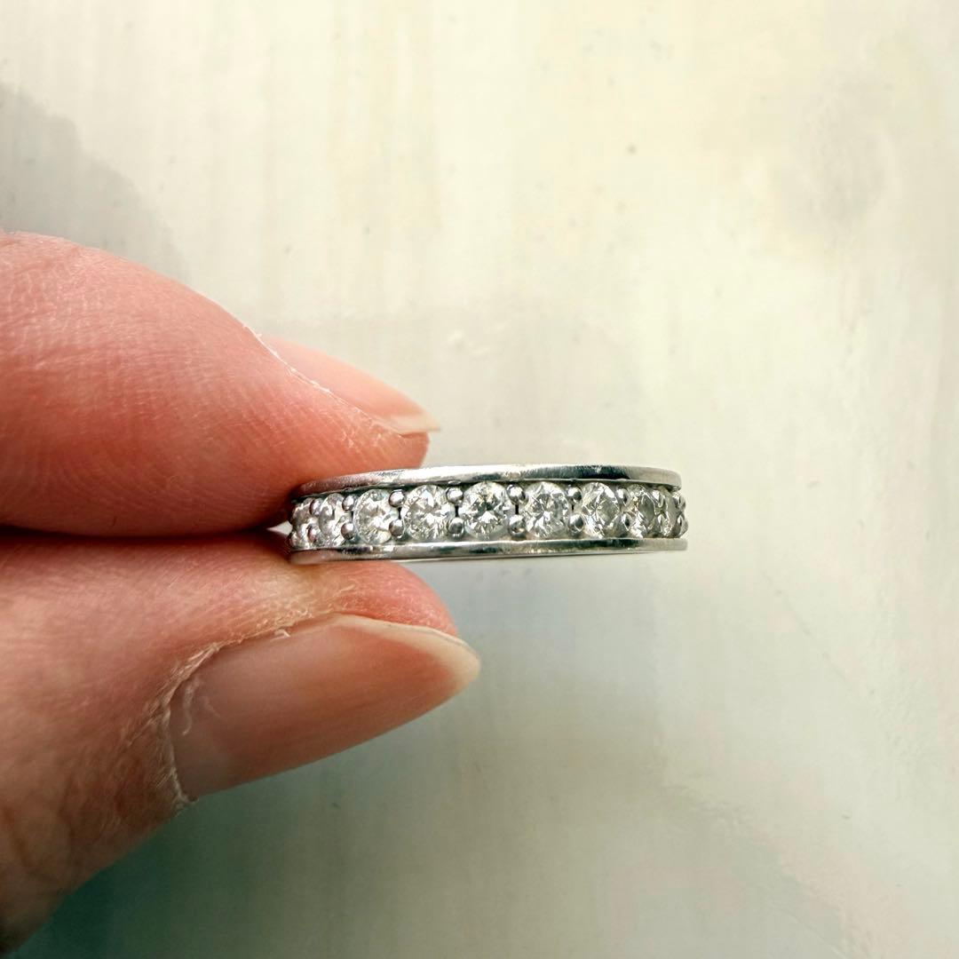 Pt950【1.0ct】ダイヤモンド フルエタニティリング 9号